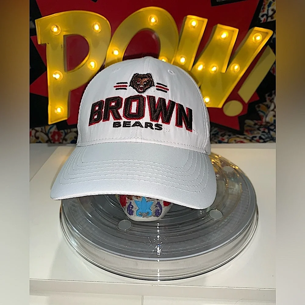 Brown University Bears 
Snap Back Cap White;
New No Tags - Picture 3 of 6